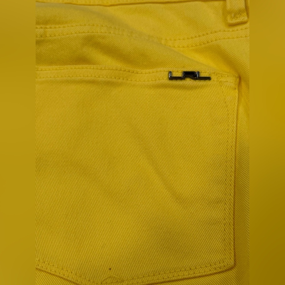 Lauren Jeans Co by Ralph Lauren Modern Straight Ankle Jeans in Yellow Size 12 - Picture 8 of 10
